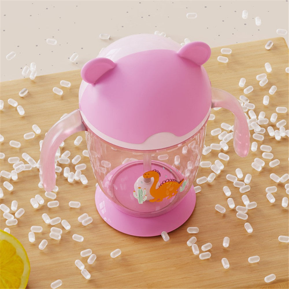 Baby Straw Training Sipper Cup with Handles – Pink | 300ml