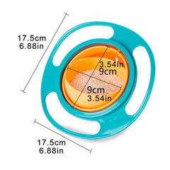Gyro Bowl 360° Rotate Spill-Proof Snack Bowl for Kids