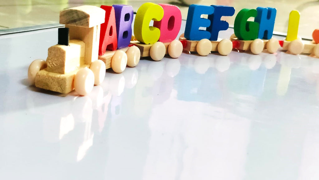 Wooden Letters Train | Alphabet Learning Toy A–Z for Kids 3+