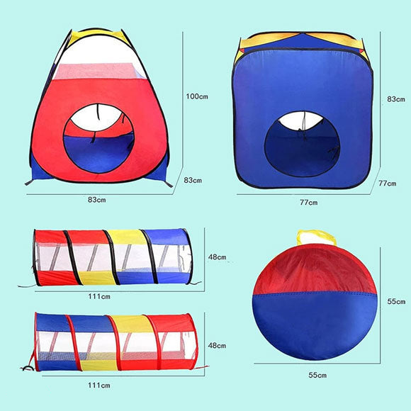 Kids Play Tent with Tunnel – 4-in-1 Indoor & Outdoor Fun
