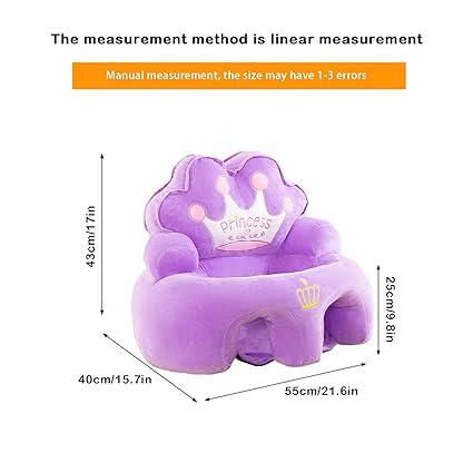 Baby Crown Rettle Floor Seat – Soft Support Sofa Chair for Infants