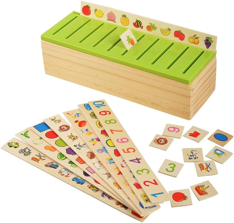 Knowledge Classification Box | Alphabets, Spellings, Numbers & Shapes