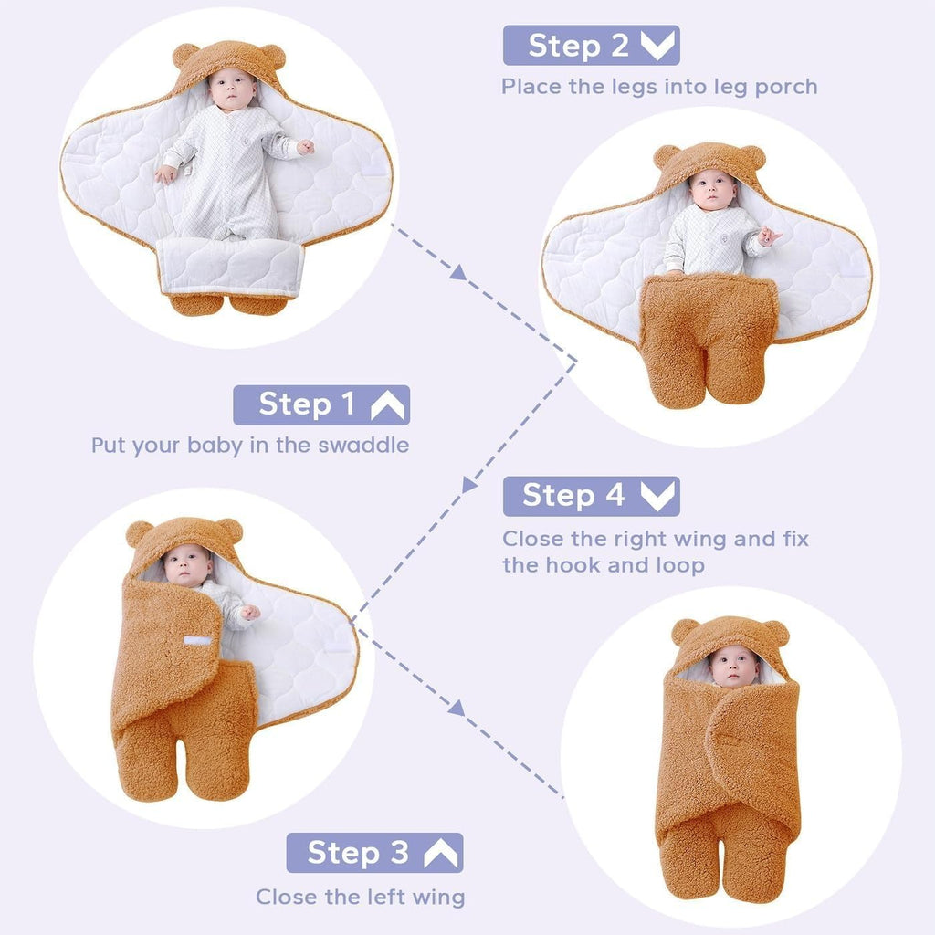 Baby Wrapper & Sleeping Bag for Newborns – Soft Cotton Blanket