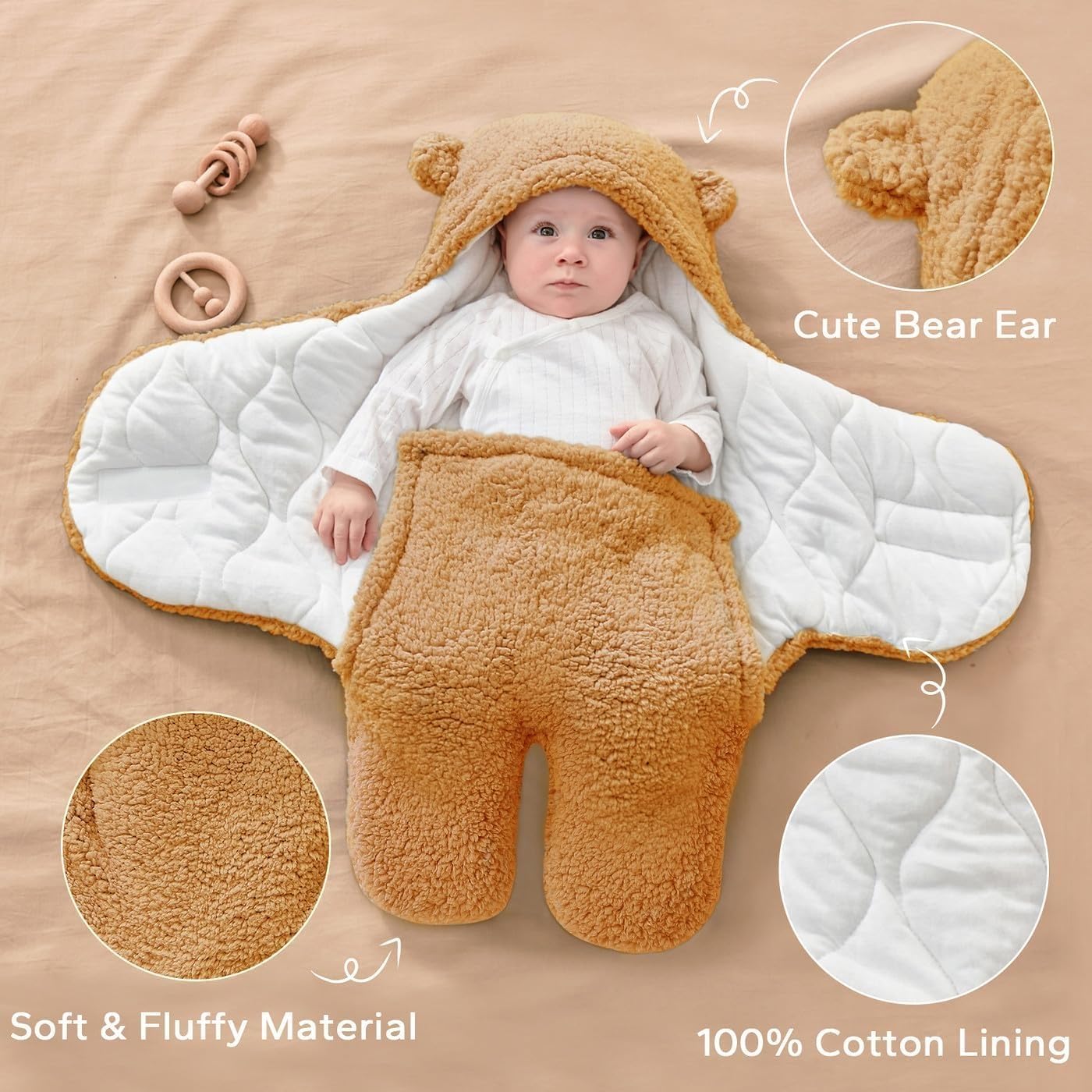 Baby Wrapper & Sleeping Bag for Newborns – Soft Cotton Blanket
