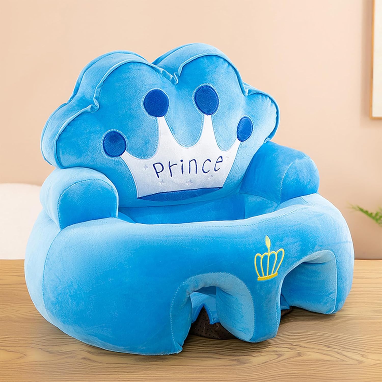 Baby Crown Rettle Floor Seat – Soft Support Sofa Chair for Infants