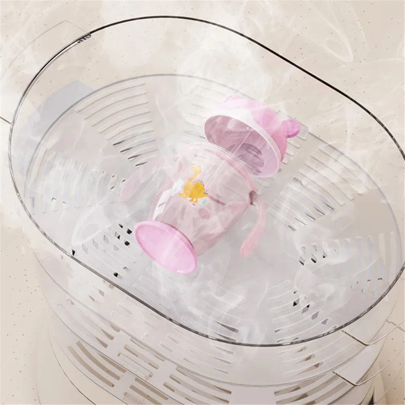 Baby Straw Training Sipper Cup with Handles – Pink | 300ml