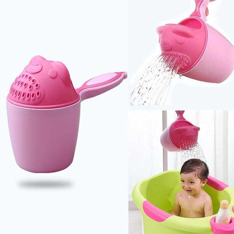 Baby Cartoon Bath Mug – Gentle Rinse Cup for Baby Hair Wash