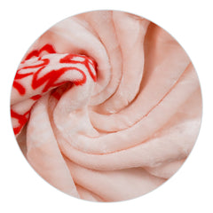 Winter Baby Blanket – Double Ply Plush, Soft & Cozy, Pink Cat Design