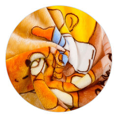 Winter Baby Blanket – Double Ply Plush, Soft & Cozy, Brown Teddy Bear Design