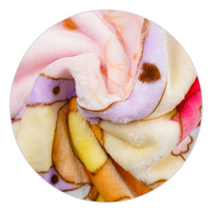 Winter Baby Blanket – Double Ply Plush, Soft & Cozy, Purple Teddy Bear Design