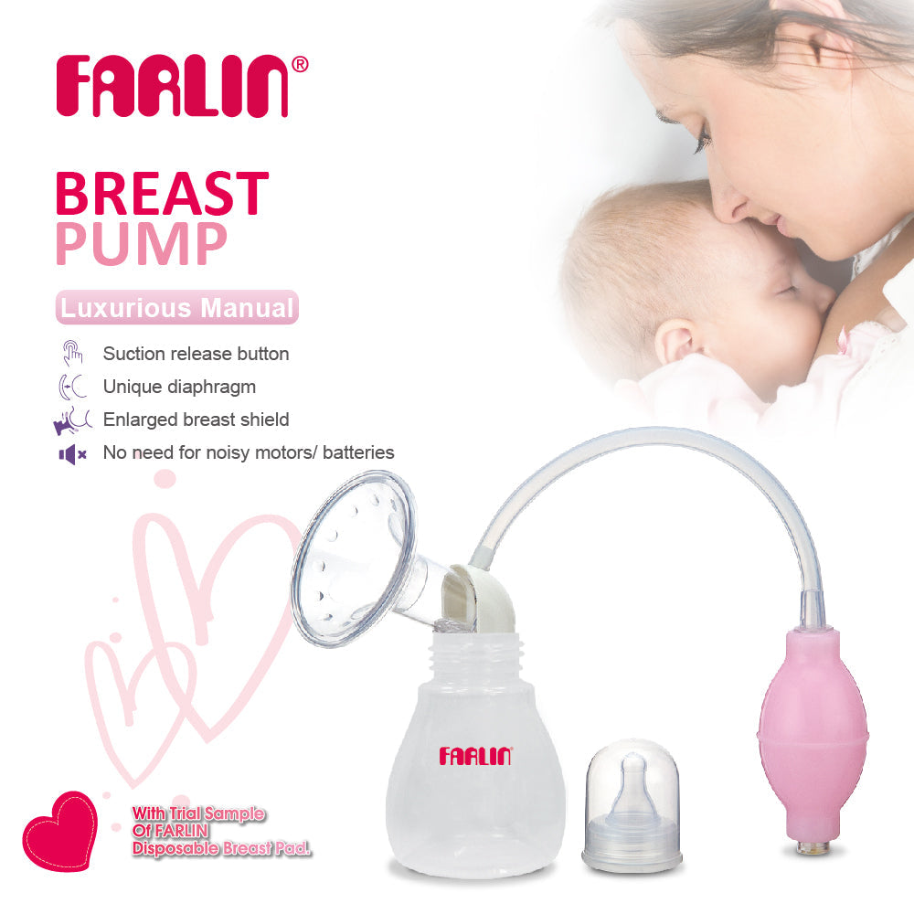 Farlin Breast Pump – Manual, Quiet & Comfortable for Moms