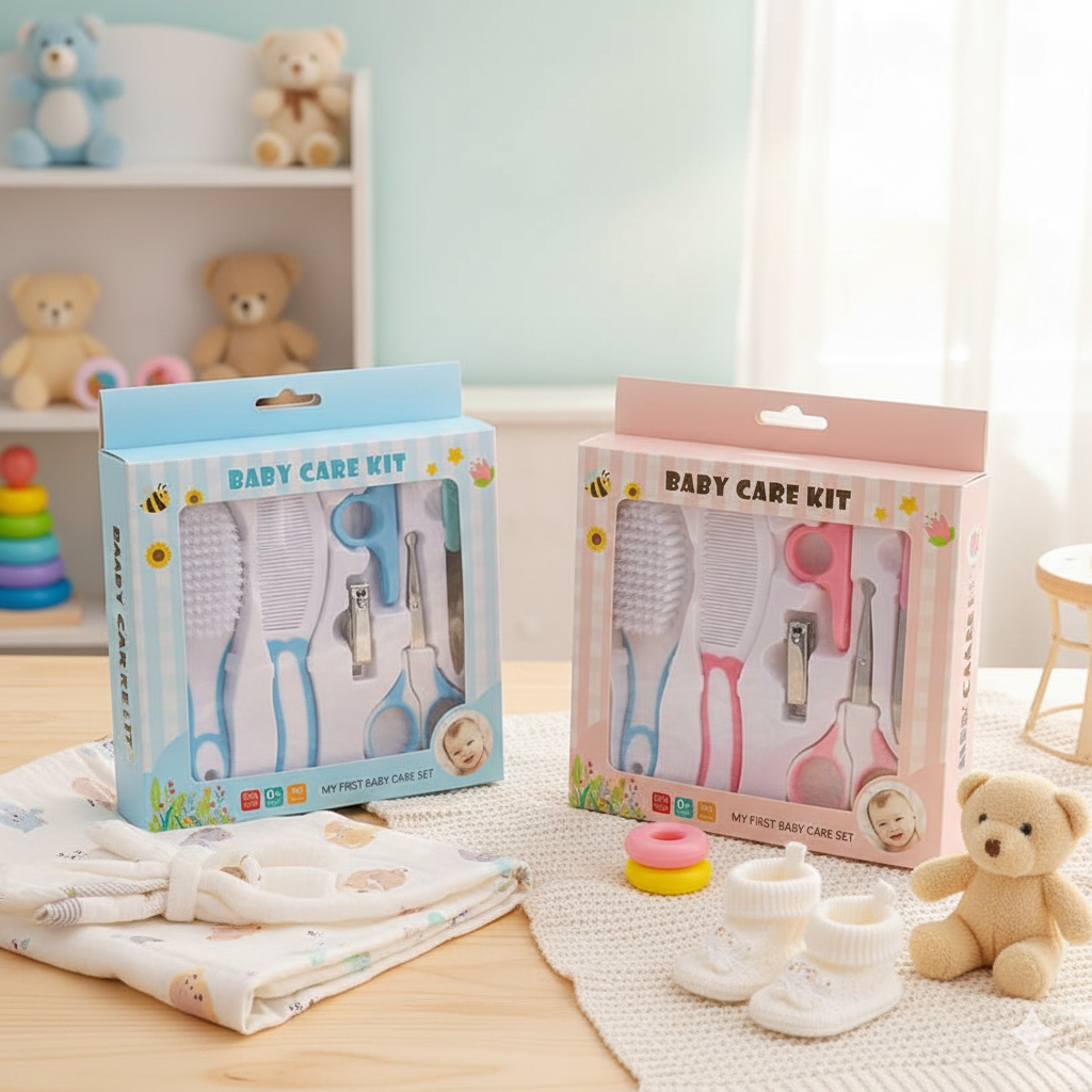 Baby Care Kit 6 Pcs – Newborn Grooming & Health Essentials Set