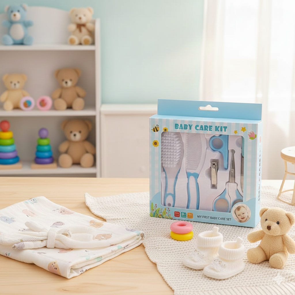 Baby Care Kit 6 Pcs – Newborn Grooming & Health Essentials Set