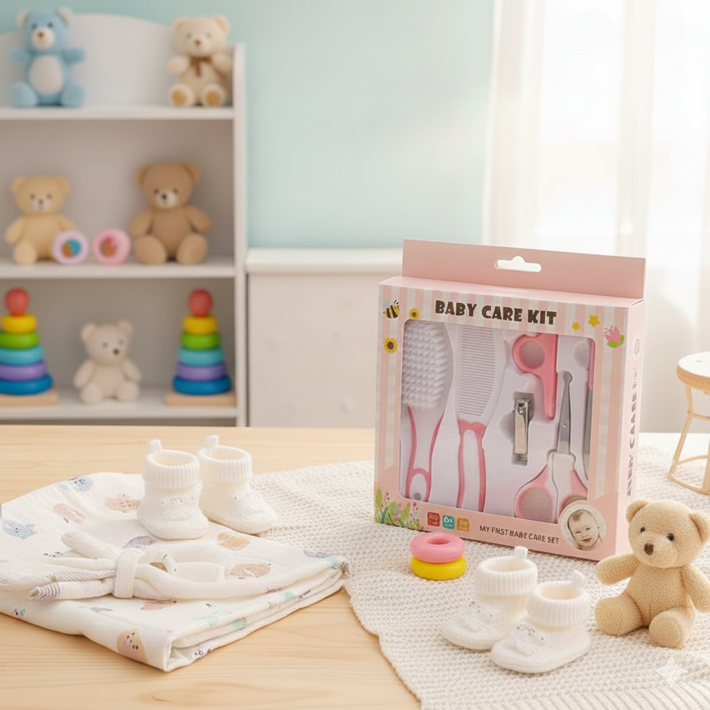 Baby Care Kit 6 Pcs – Newborn Grooming & Health Essentials Set