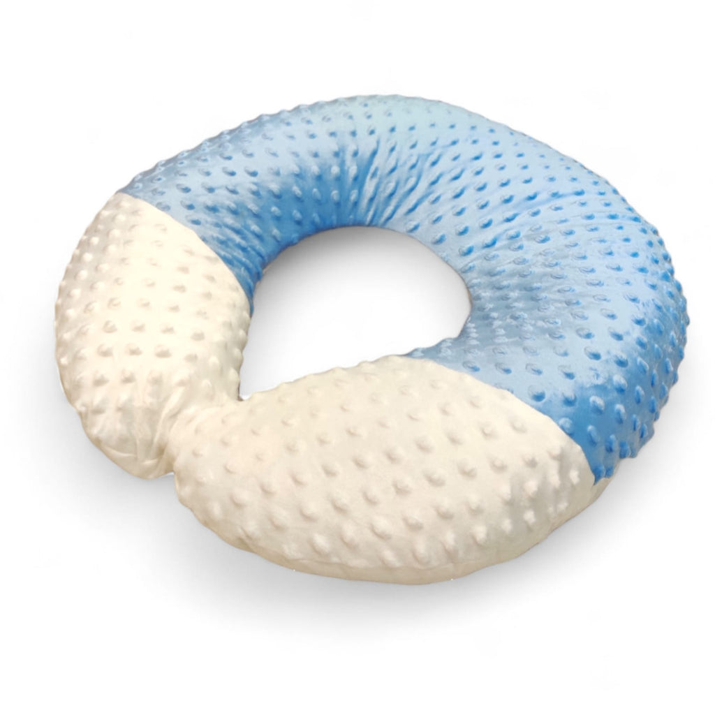 Soft Blue Baby Nursing Pillow – Comfortable Feeding Support