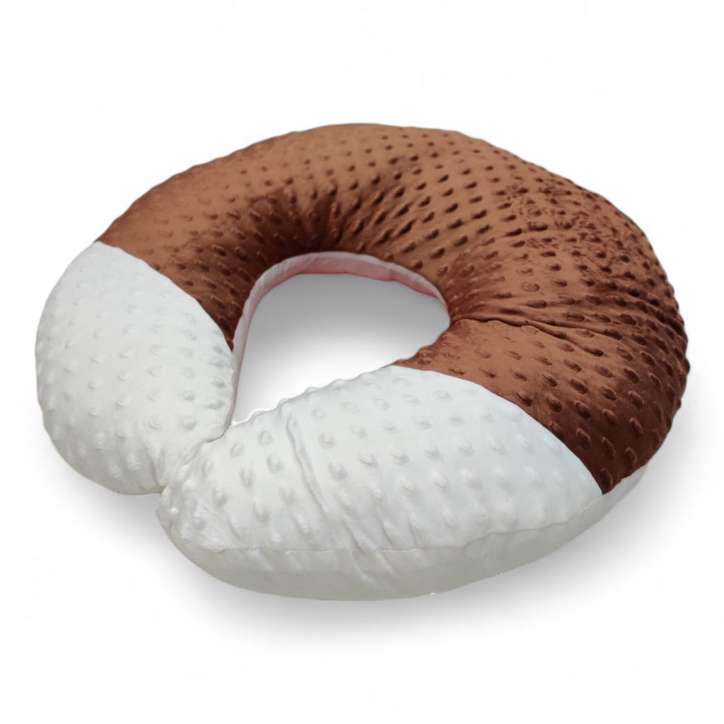 Soft Brown Baby Nursing Pillow – Comfortable Feeding Support