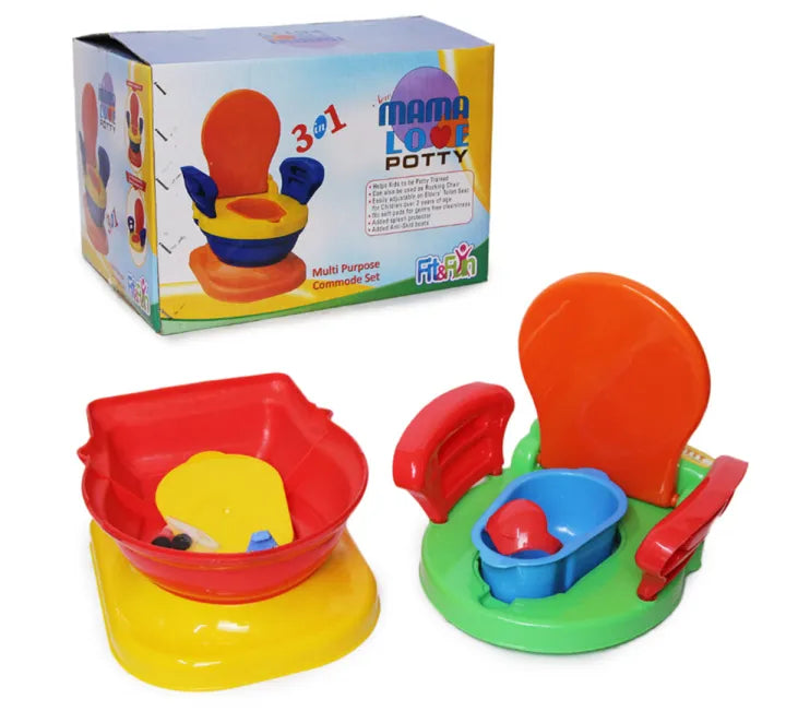 Mama Love Baby Potty Seat – 3-in-1 Commode Style Training Chair