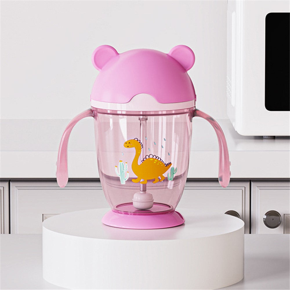 Baby Straw Training Sipper Cup with Handles – Pink | 300ml