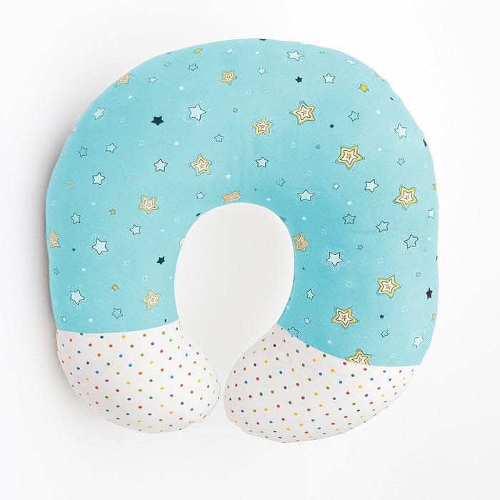Baby Feeding Pillow – Light Blue Star Design