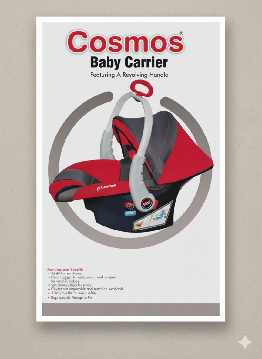 Cosmos Baby Carry Cot & Car Seat – Safe, Comfortable & Travel-Friendly