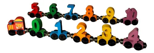 Wooden Number Train Game | Early Learning Magnetic Train for Kids