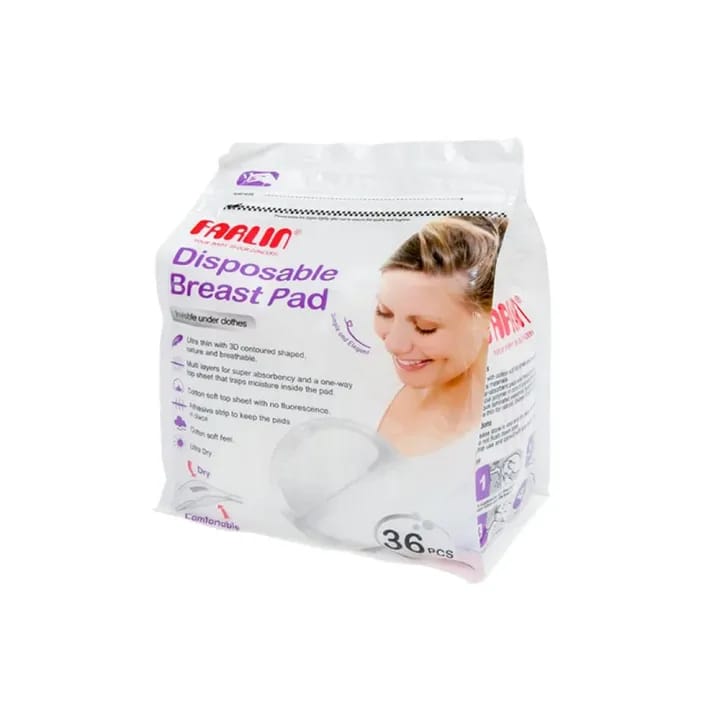 Farlin Breast Pads – Disposable, 5-Layer Protection for Moms