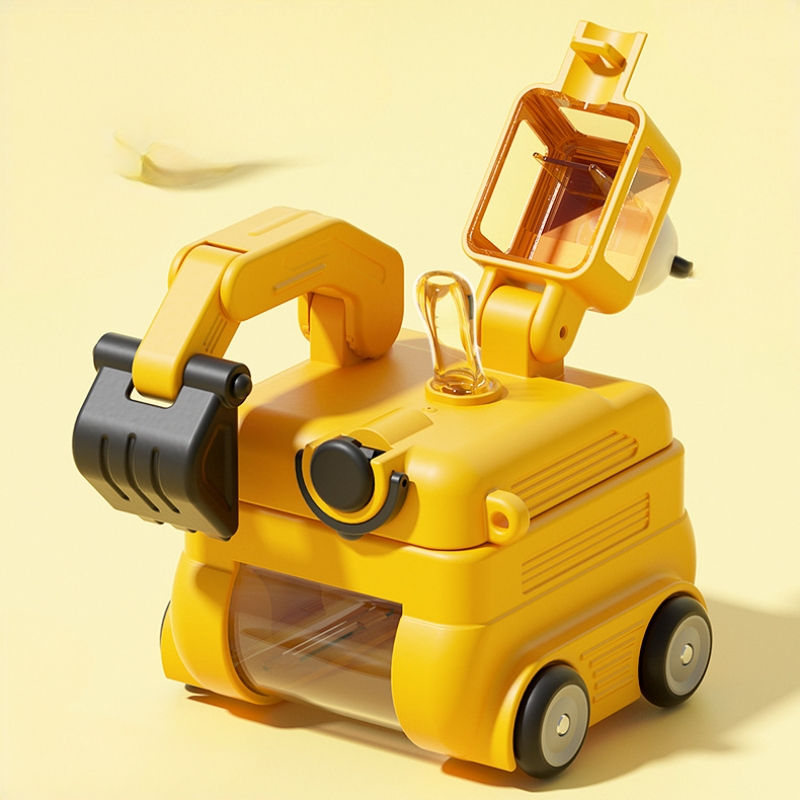Cartoon Excavator Kids Water Bottle – 500ml