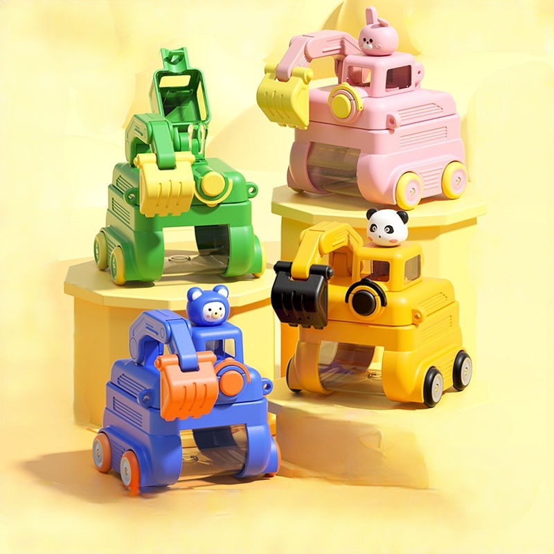 Excavator Cartoon Water Bottle for Kids – 500ml