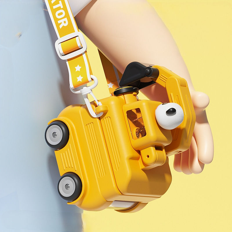 Cartoon Excavator Kids Water Bottle – 500ml