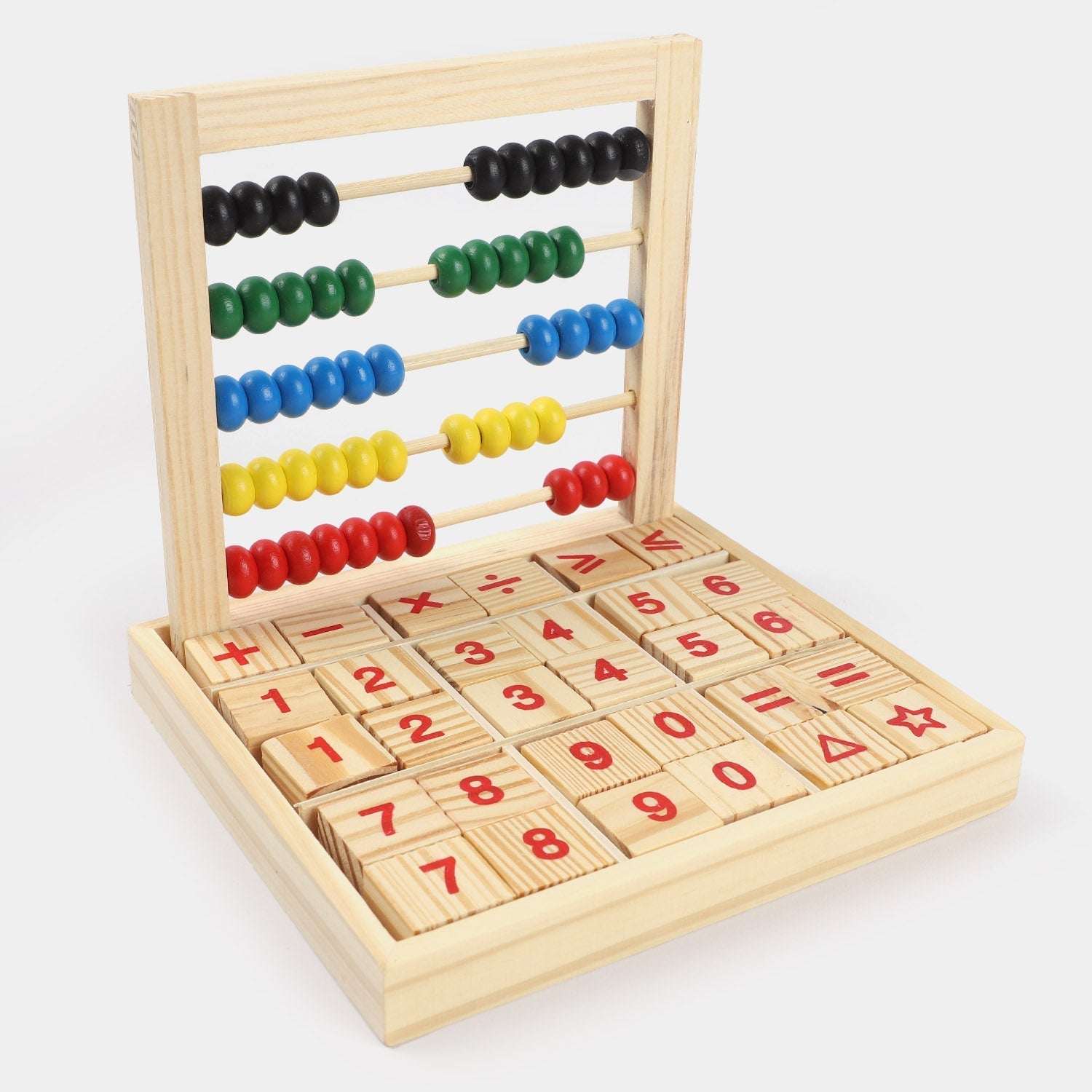 Wooden Abacus Study Blocks Toy – Learn, Play & Count with Fun