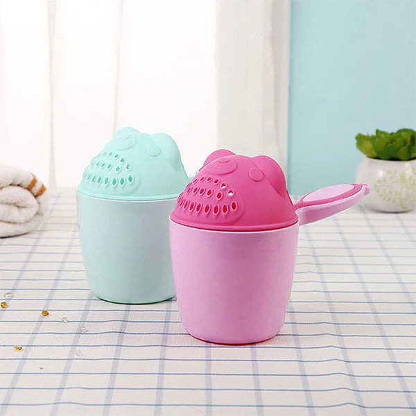 Baby Cartoon Bath Mug – Gentle Rinse Cup for Baby Hair Wash