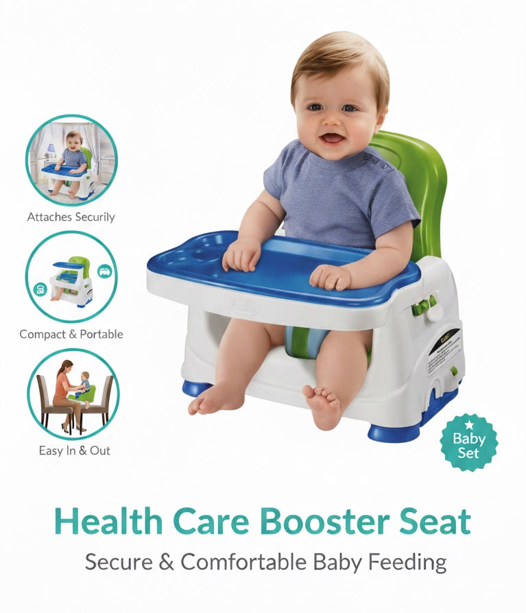 Baby Booster Feeding Chair – 2-in-1 Evergreen Seat