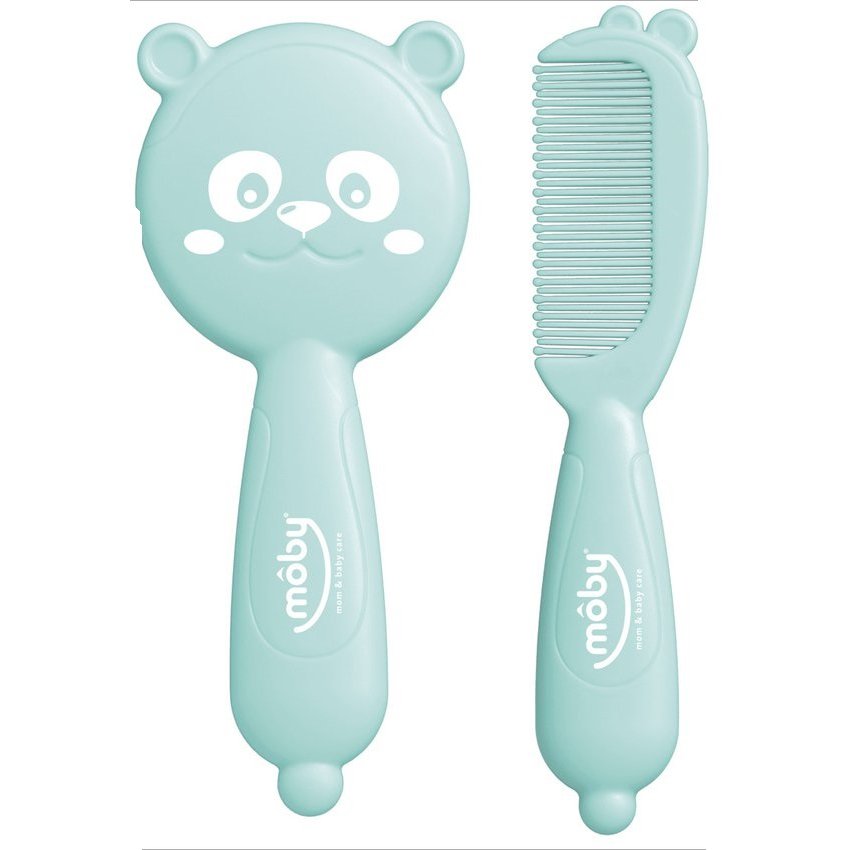 Moby Baby Comb & Brush Set – Ultra-Soft Hair Care for Newborns