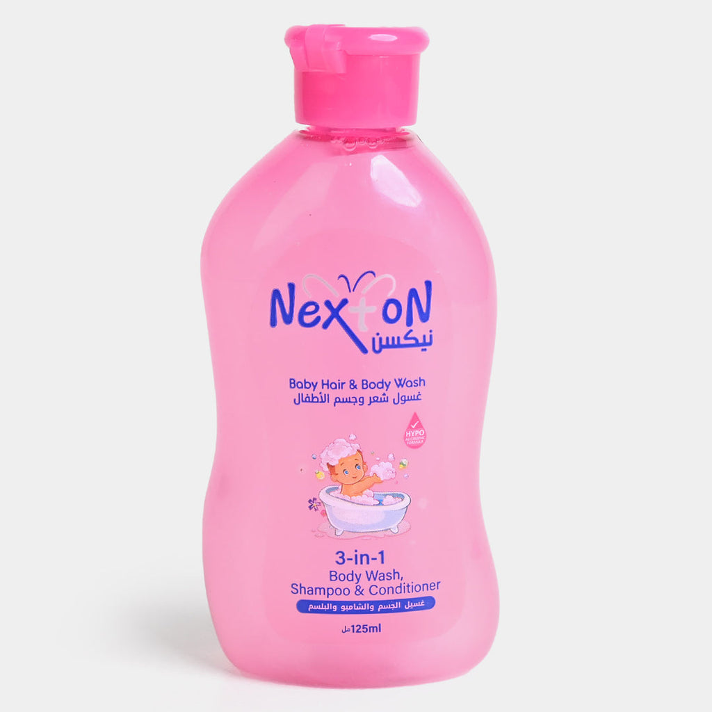 Nexton Baby Hair & Body Wash – Soft Skin & Shiny Hair 125ml