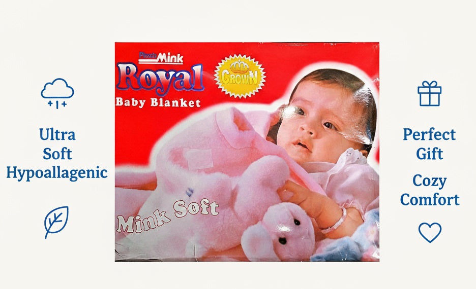 Ultra Soft Royal Baby Blanket – Luxurious Comfort for Your Little One