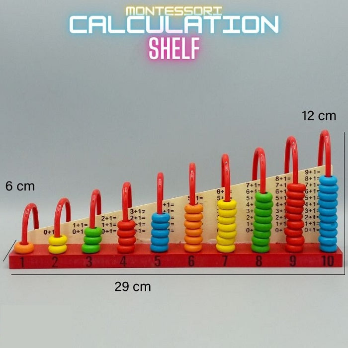 Calculation Shelf for Kids | Wooden Educational Math Toy