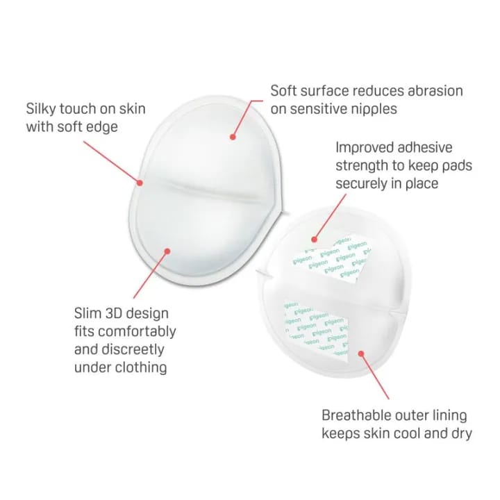 igeon Breast Pads – Soft Nursing Pads for Sensitive Skin, 30 Pack