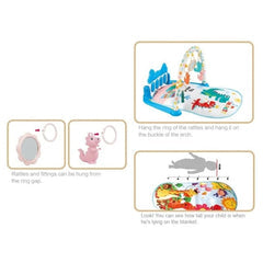 Dino Piano Baby Gym Mat – Kick & Play Musical Activity Gym (0–36 Months)