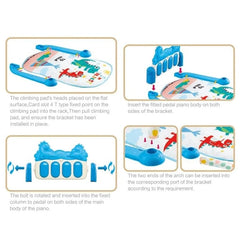 Dino Piano Baby Gym Mat – Kick & Play Musical Activity Gym (0–36 Months)