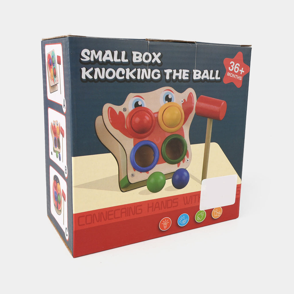 Educational Wooden Knock the Ball Toy – Color Matching Game for Kids
