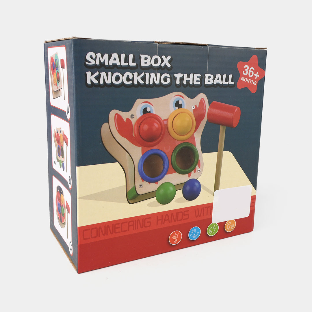 Educational Wooden Knock the Ball Toy – Color Matching Game for Kids