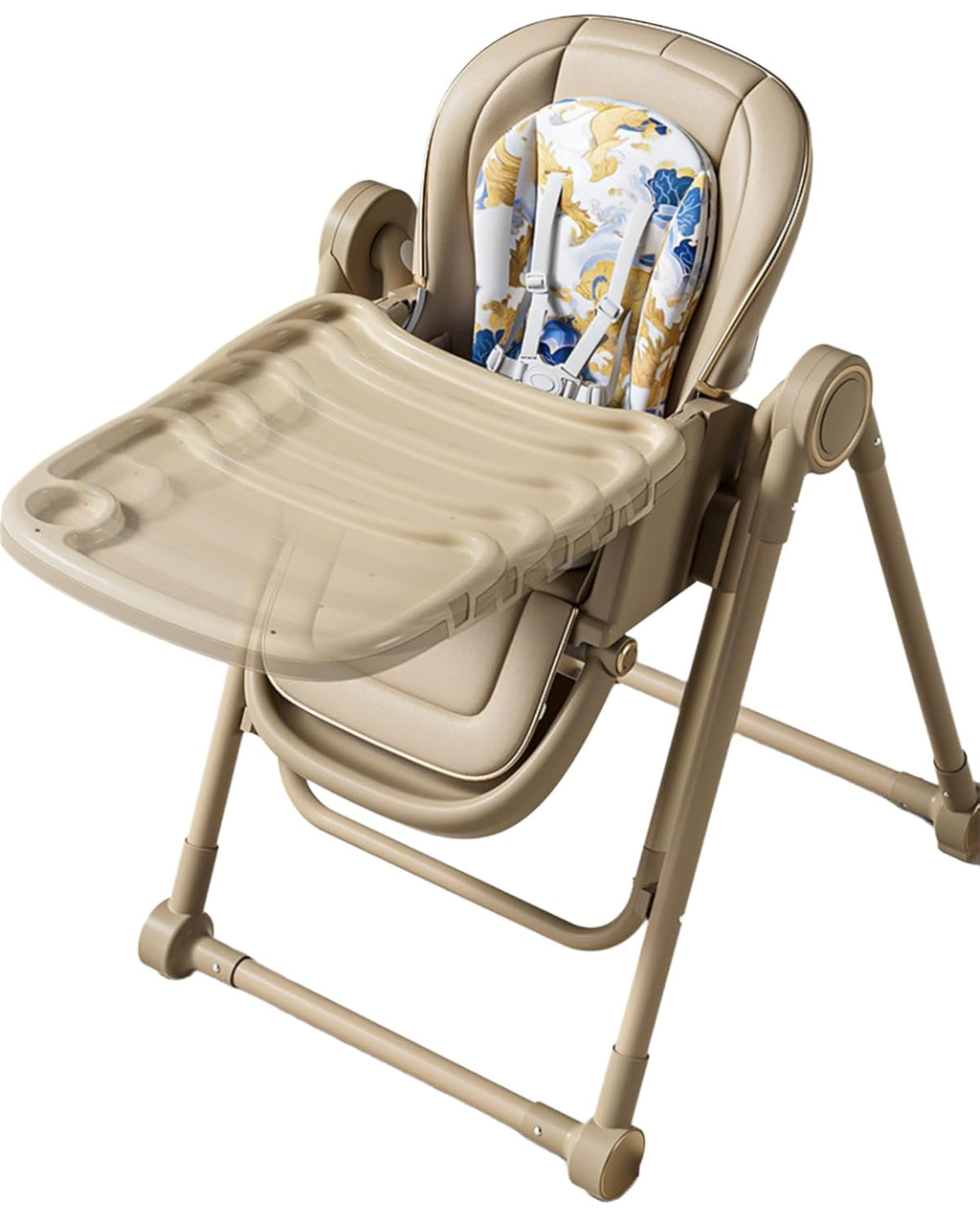 Baby Rocking Swing Dining High Chair – Brown