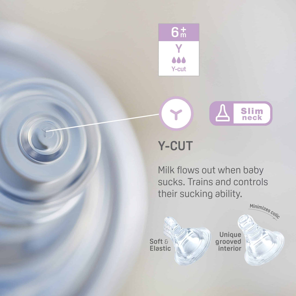 Pigeon Baby Nipple 12+ Months LL – 2 Pack, Soft & Stretchable