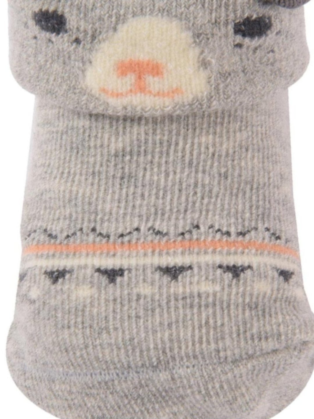 Baby Newborn Cat Design Socks – Grey | Sunshine