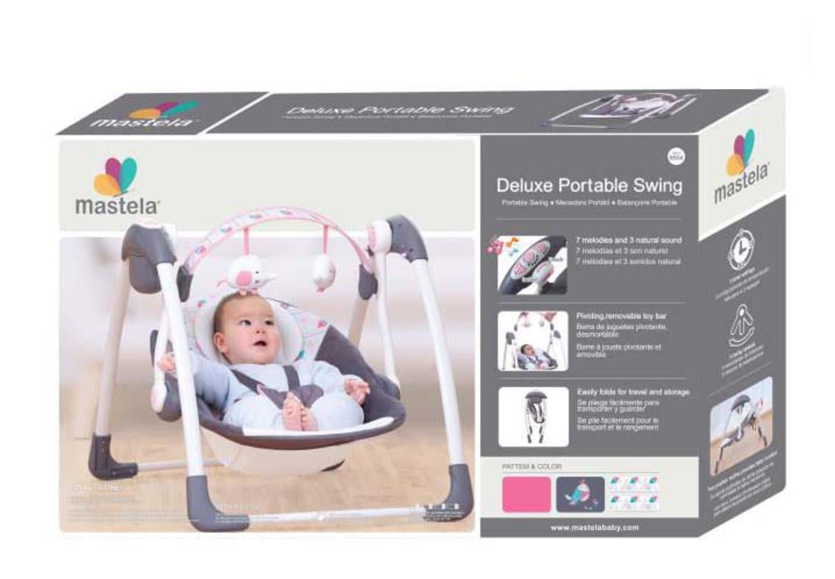 Mastela Deluxe Portable Electric Baby Swing & Bassinet