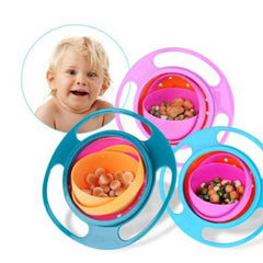 Gyro Bowl 360° Rotate Spill-Proof Snack Bowl for Kids