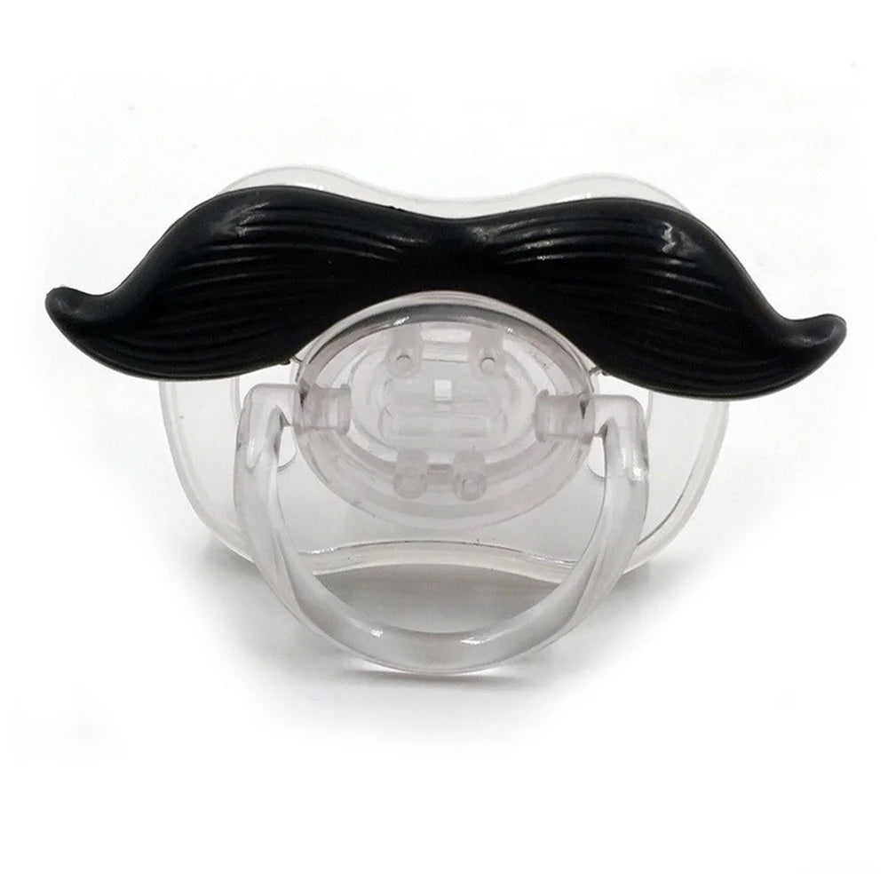 Silicone Funny Nipple Pacifier – Baby Soother with Beard Design