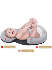 Baby Bed Mattress – U-Shape Pillow, Flat Head Support & Adjustable Size
